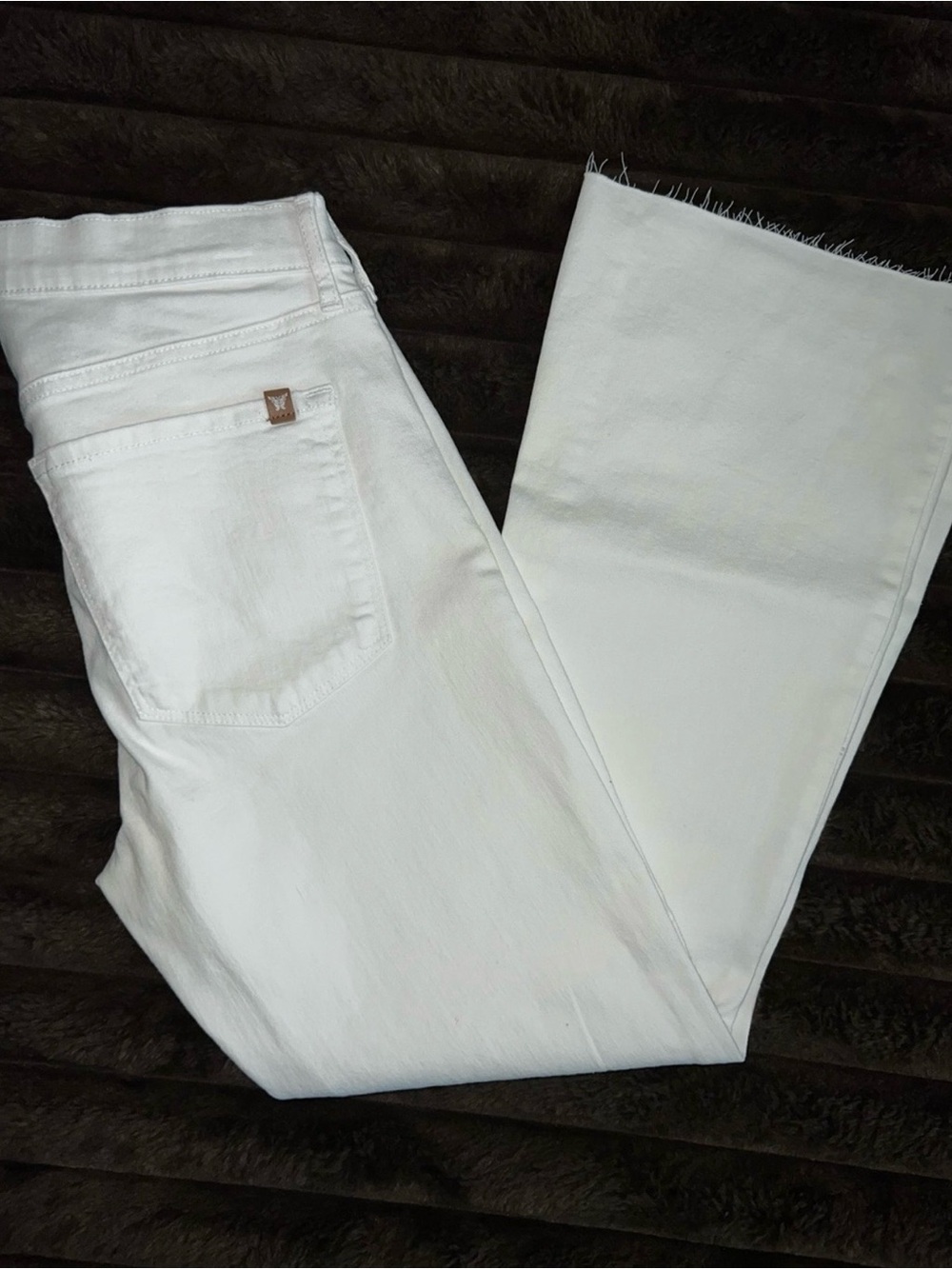 Jessica Simpson White Wide-Leg Flare Jeans